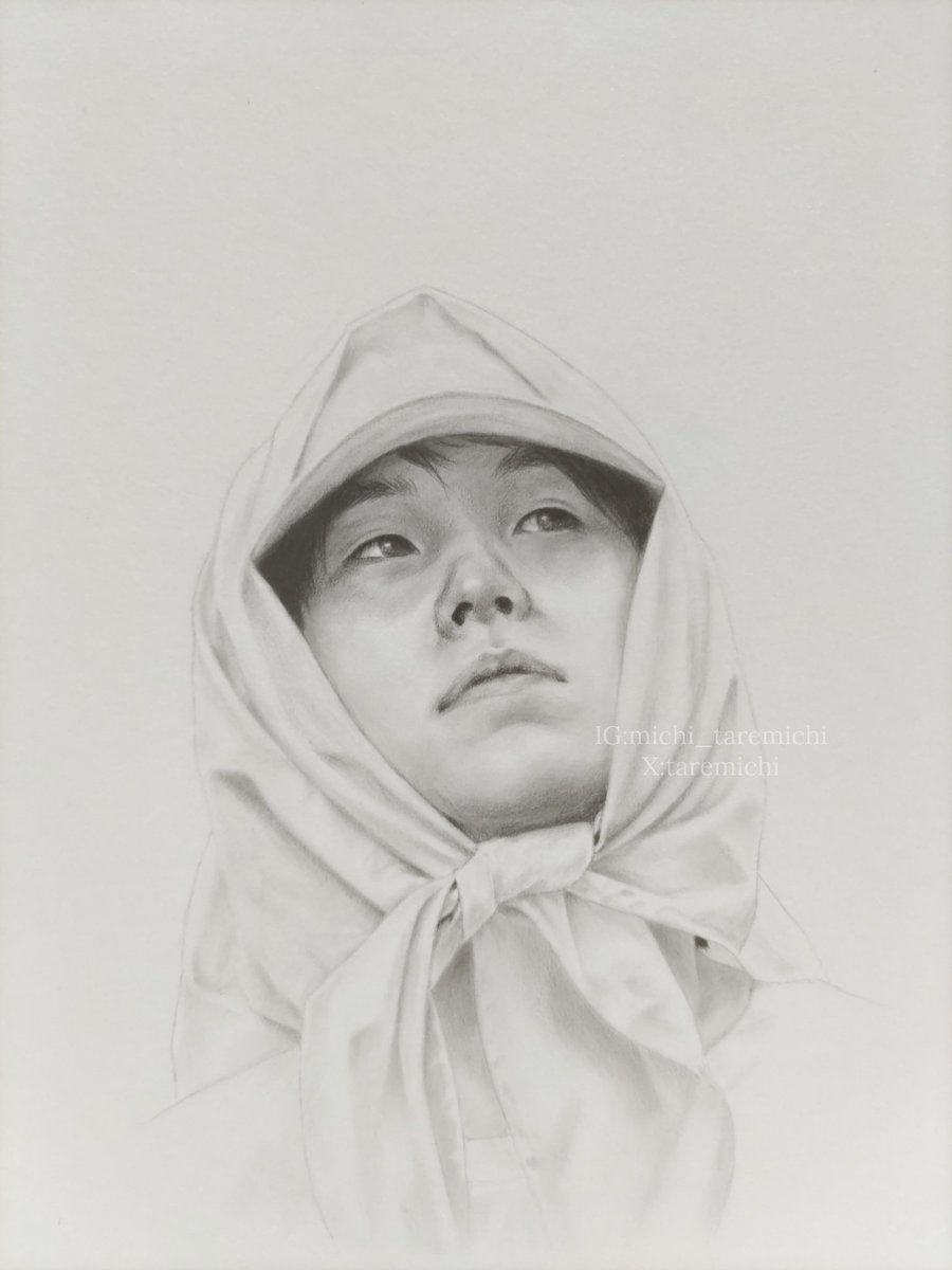 taremichi's tweet photo. ほっかむりンギ
#yoongi #SUGA 
#btsfanart #pencildrawing #鉛筆画 https://t.co/L6mtDveU1y