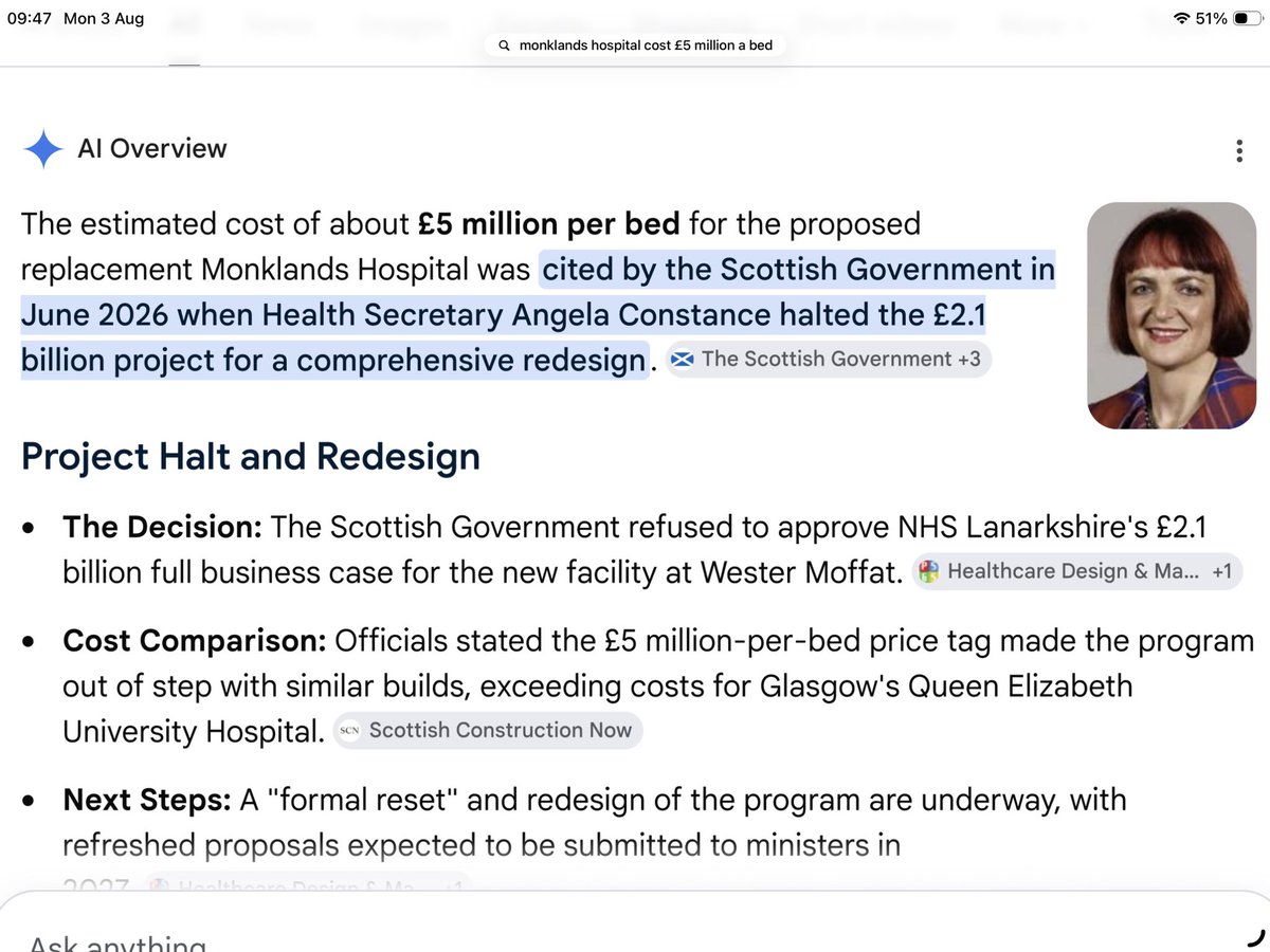 irene89383961's tweet photo. @ScottishLabour #MonklandsHospital would have cost £5million A BED @scotgov @theSNP are right to change the plan. @ScottishLabour delivering unelected #LaboyrFAIL #lordSarwar Margaret Curran and Wendy Alexander at cost of tax funded £600k A YEAR tax free for rest of their lives https://t.co/Q4ekAsXXLM