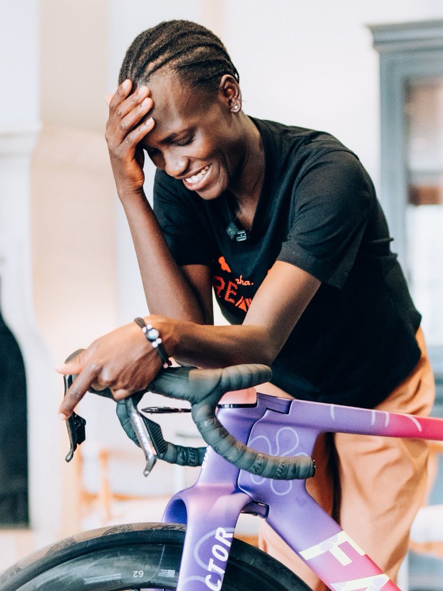 karatungatours's tweet photo. History has been made! 🚴🏿‍♀️

Aleper Mary is the first Karimojong cyclist to ride at Tour de France Femmes avec Zwift experience.

Karamoja has reached the world’s biggest stage…and this is only the beginning.

#DiscoverKaramoja  #TourDeFranceFemmes #WomenInCycling #ExploreUganda https://t.co/AYelnXxni6