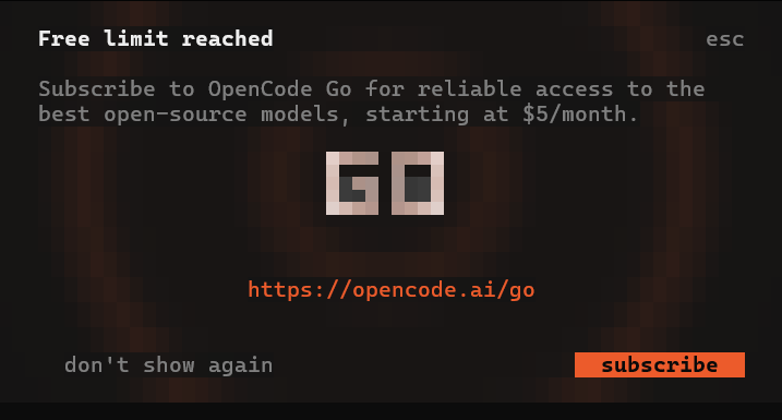 shithaarthan's tweet photo. First time seeing this in opencode https://t.co/m2xL3INCub