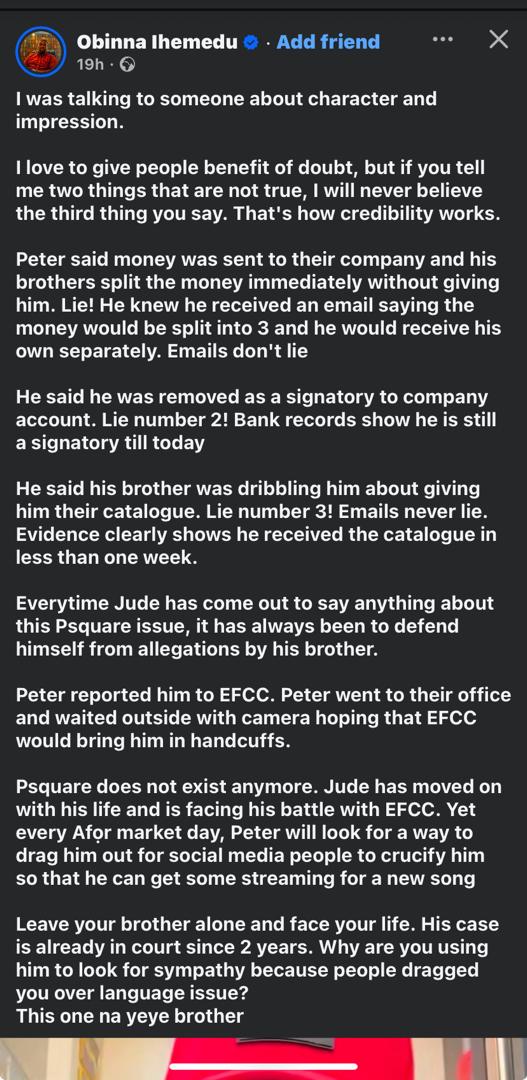 UchePOkoye's tweet photo. I will not drop another tweet on this until Jude or Paul drop any counter.

But for now, this is a summary of my observation.✍️ https://t.co/EfFh3biNnu