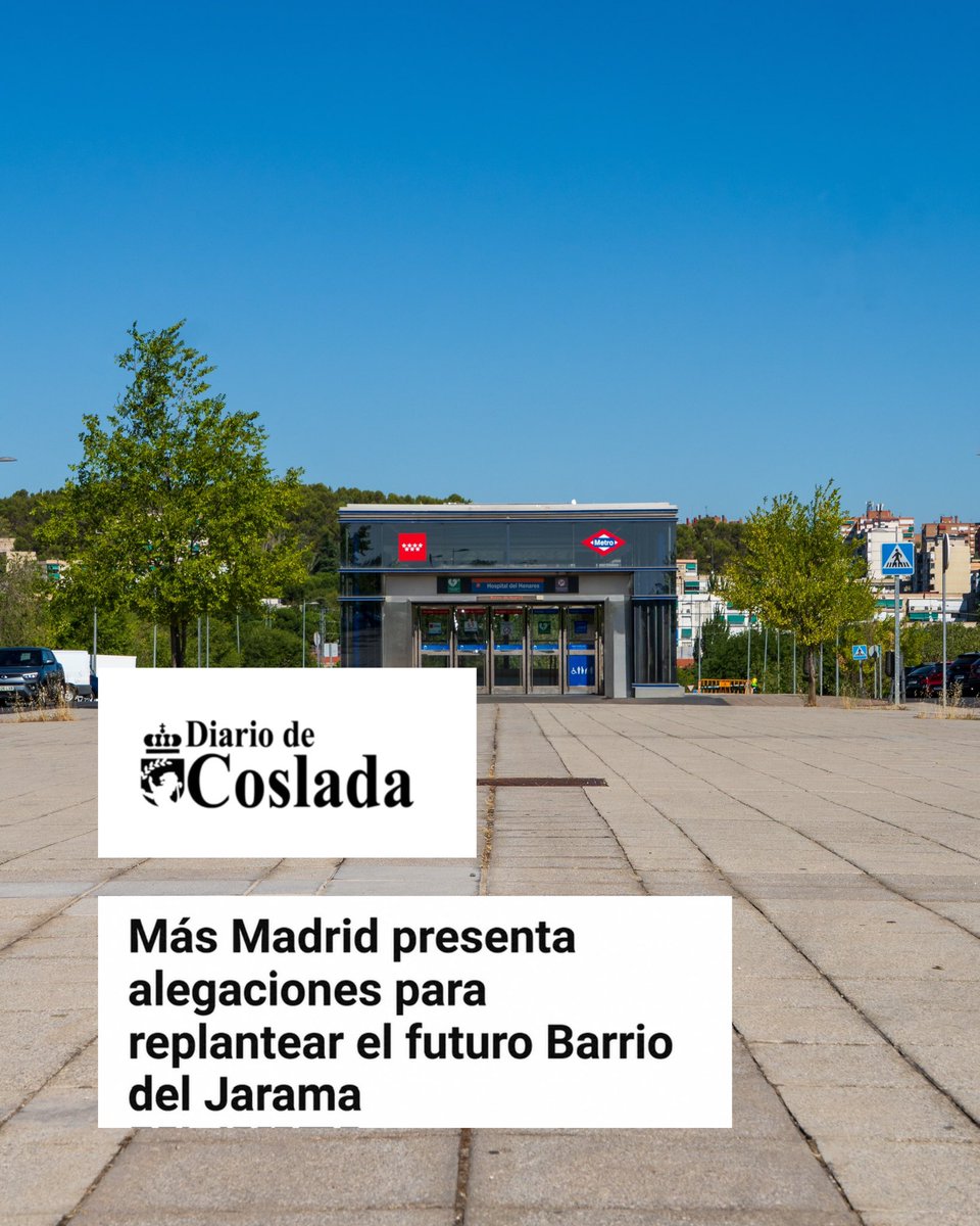 MasCoslada__'s tweet photo. Hemos trabajado para mejorar el proyecto del Barrio del Jarama con alegaciones.

Porque, siendo sinceras, esto podría firmarlo el PP.

Nosotras queremos un barrio para el buen vivir: más verde, vivienda pública integrada y más espacio para las personas. https://t.co/mq1HPH4Uxj