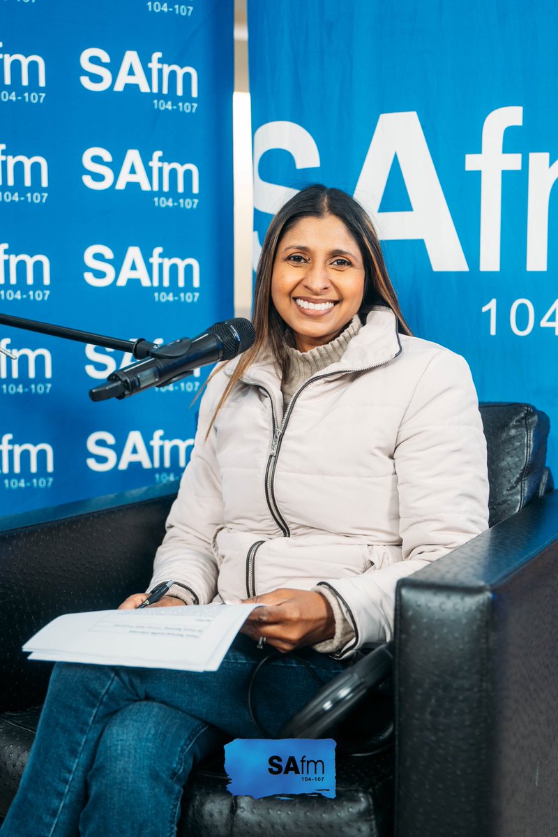 SAfmRadio's tweet photo. SAfm is celebrating 90 years this August! π As part of the celebrations, former presenters are joining current hosts across the station. Today on The Daily Discourse, Joanne Joseph is joined by Dr. Fiona Ramsay for a special co-hosted edition. Stay tuned π» #SAfm90 https://t.co/bvBLIk3aEl