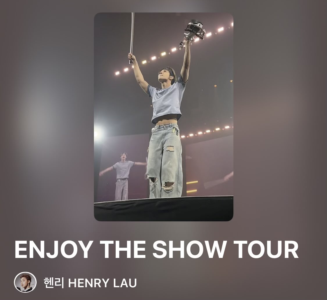 _LHENsky_'s tweet photo. ENJOY THE SHOW TOUR  PLAYLIST 🔥❤️🥰

@henrylau89 #HenryLau #헨리 #刘宪华 #EnjoyTheShowWorldTour
#EnjoyTheShowMacau 

▶️ https://t.co/DtuyOIJlOu https://t.co/r5UzSeWHAR