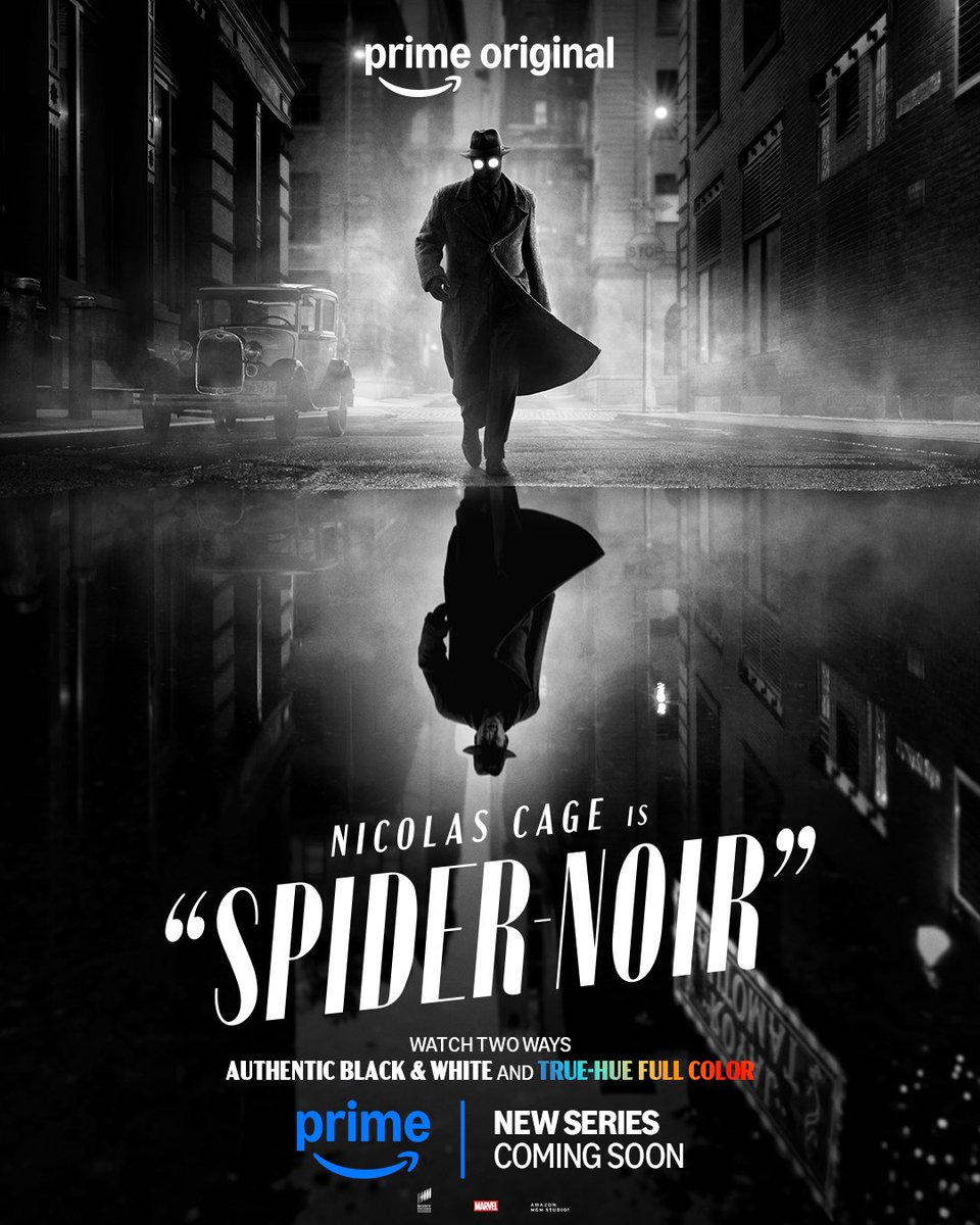 mimisum's tweet photo. Spider-Noir (2026). Ніби три різні Всесвіти: нуар, Людина-павук, Ніколас Кейдж. Але якось воно доволі органічно сплетено воєдино. Не те щоб це було щось дуже круте, але всі ознаки трьох напрямків збережені, тож дивитися, як мінімум, кумедно. https://t.co/qOL8f1paKI