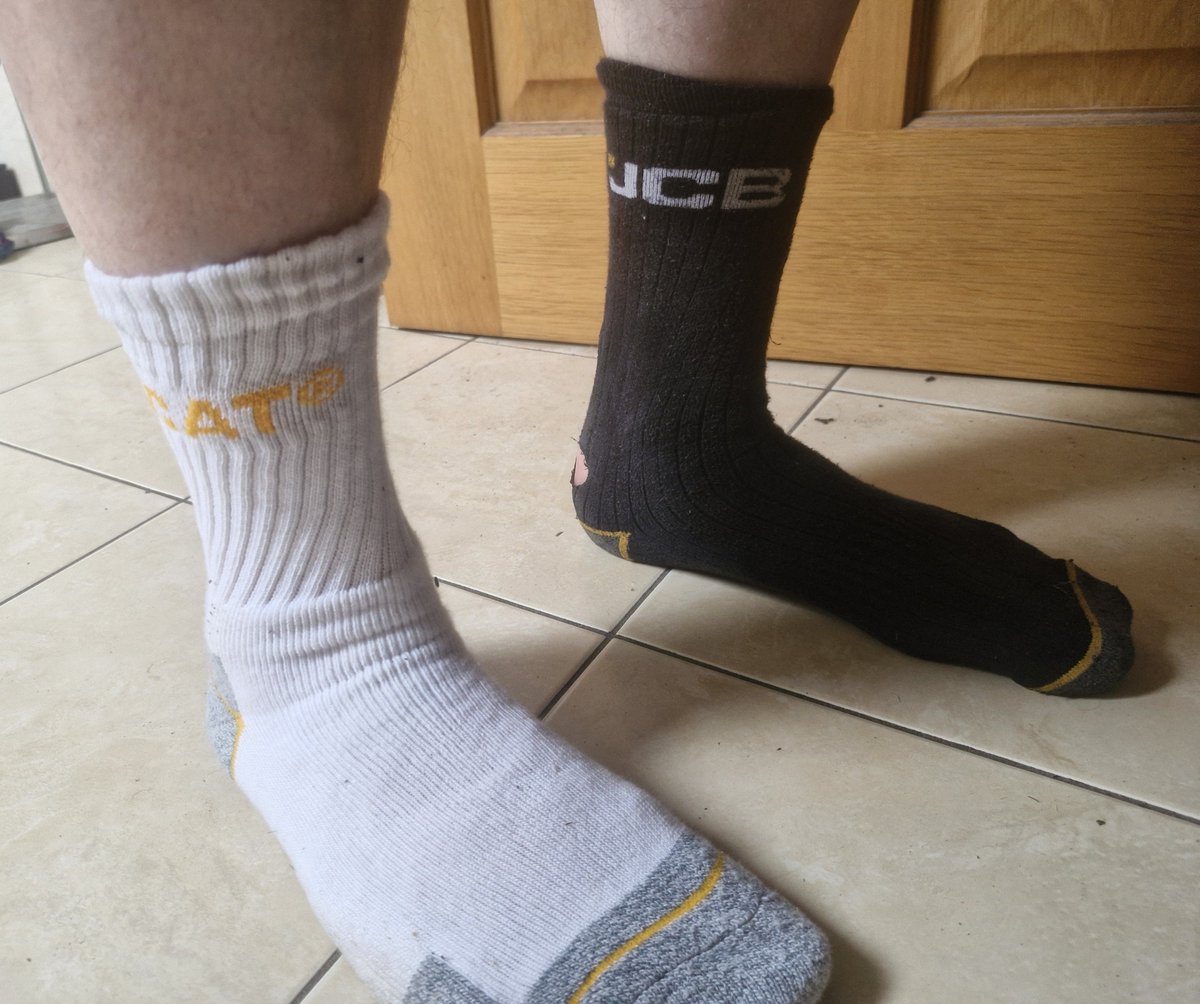 gayfarmercork's tweet photo. Well lads what are you cat or jcb white or black socks let me know what ye prefer https://t.co/pxRjpeWCbG