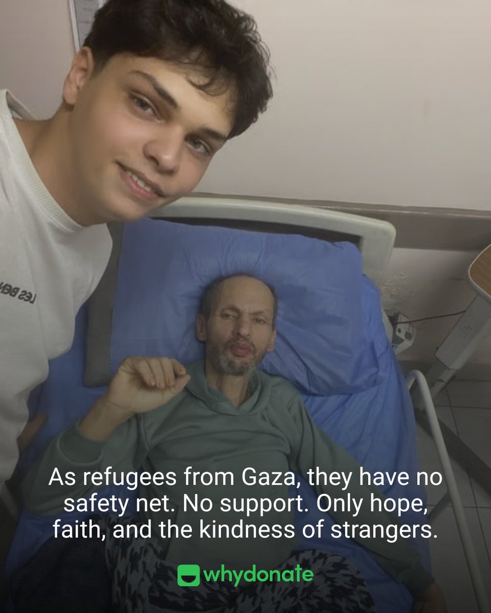 whydonate's tweet photo. A stroke left this father unable to speak and partially paralyzed.
His 18-year-old son gave up everything to care for him, but he can't do it alone.
Every donation helps fund life changing rehabilitation.
Support here:
https://t.co/FfHAzb6XeA
#Gaza #MedicalAid #Hope #WhyDonate https://t.co/YdHhtuXHRe