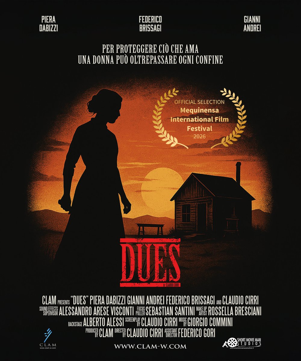 claudio_cirri's tweet photo. 🌵 SELEZIONE UFFICIALE! 🎬
Il nostro corto western #DUES vola in Spagna per l'XI Mequinenza International Film Festival! 🇪🇸
Scelti tra oltre 3.000 candidature da tutto il mondo. Ci vediamo dal 3 al 6 settembre! 🤠✨
#MIFF2026 #ShortFilm #IndieFilm #Western #CinemaItaliano #clam https://t.co/FcRPZYkPqF