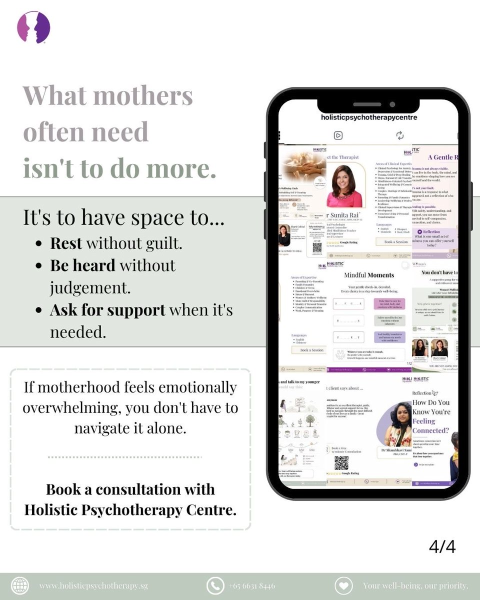 HolisticPsychC's tweet photo. As you care for your child, remember to care for yourself too. 

You don't have to navigate every stage alone.

#Motherhood #MaternalMentalHealth #ParentingJourney #EmotionalWellbeing #MentalHealthSupport #SelfCompassion https://t.co/7tRlGApN46
