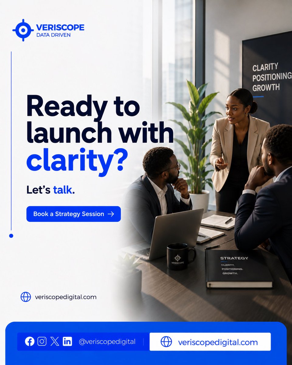 veriscope_'s tweet photo. If people don’t understand your value, you’ll spend more fixing confusion than building growth.

Clear positioning makes every marketing dollar work harder.

#BusinessLaunch #BrandStrategy #StartupNigeria #MarketingClarity #SMEGrowth #VeriscopeDigital https://t.co/fJK13q0nmp