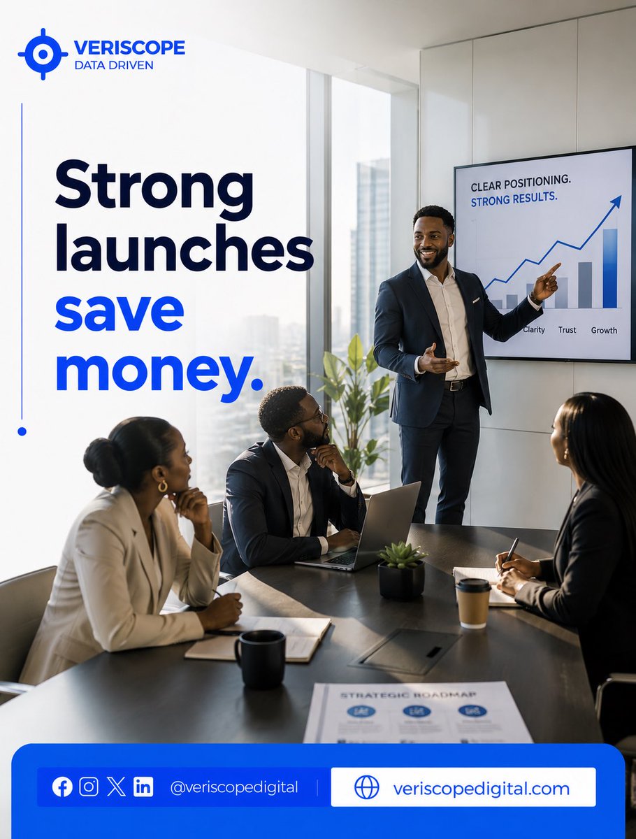 veriscope_'s tweet photo. If people don’t understand your value, you’ll spend more fixing confusion than building growth.

Clear positioning makes every marketing dollar work harder.

#BusinessLaunch #BrandStrategy #StartupNigeria #MarketingClarity #SMEGrowth #VeriscopeDigital https://t.co/fJK13q0nmp