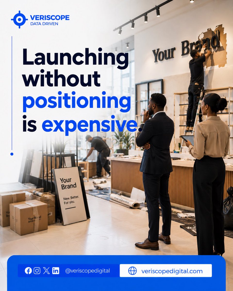 veriscope_'s tweet photo. If people don’t understand your value, you’ll spend more fixing confusion than building growth.

Clear positioning makes every marketing dollar work harder.

#BusinessLaunch #BrandStrategy #StartupNigeria #MarketingClarity #SMEGrowth #VeriscopeDigital https://t.co/fJK13q0nmp