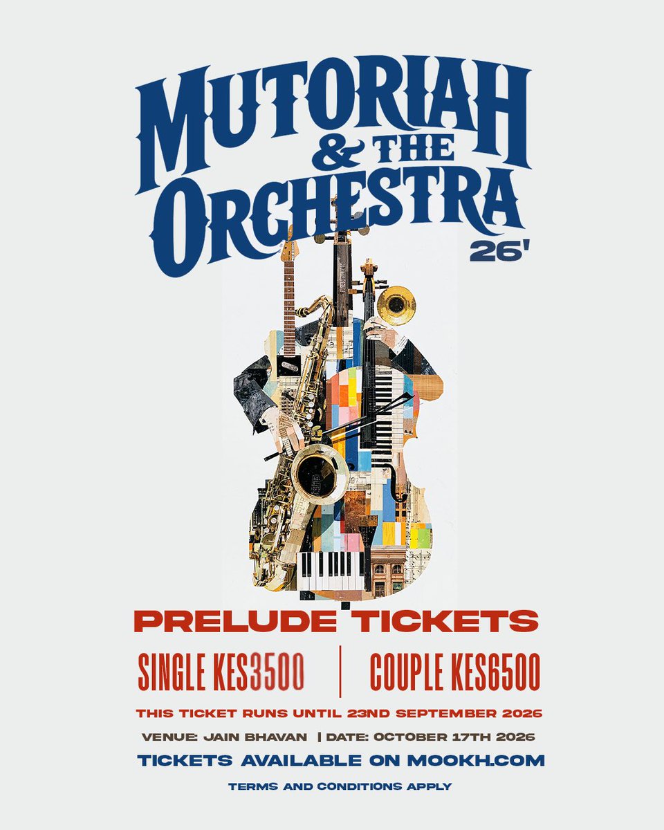 mutoriah's tweet photo. And the tickets are up 😊
#MutoriahAndTheOrchestra https://t.co/PBCXj0j9Ly