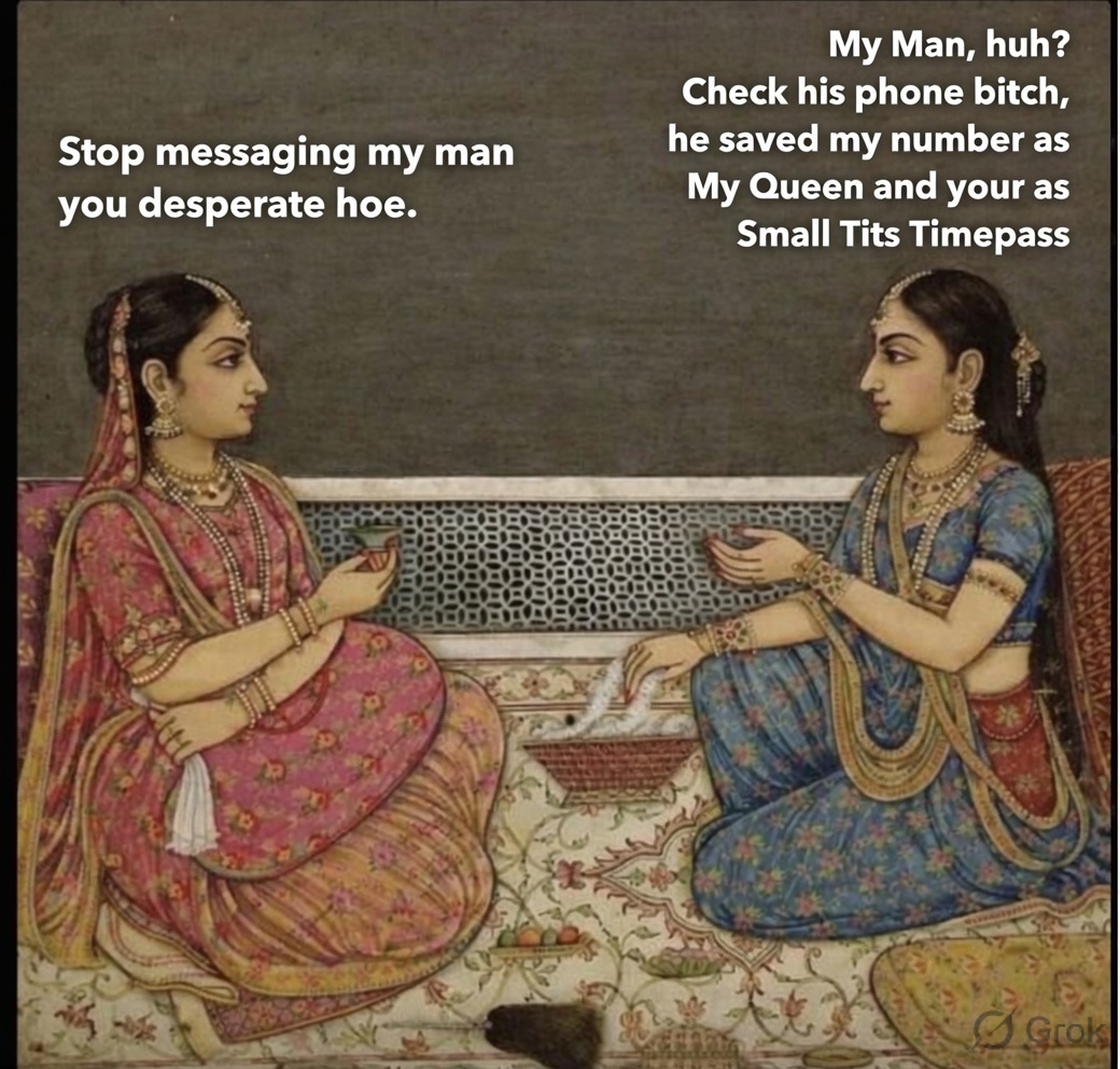 bongo_bondhu's tweet photo. Side Chick-Main Chick Chit Chat 💀💀 https://t.co/K0ESrl8MBK