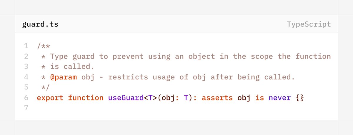 _zetrax's tweet photo. I have this small function that helps me prevent usage of objects, and functions, when I need to explicitly prevent access to an object directly on the type level.

#typescript https://t.co/Xrp6L6z56N