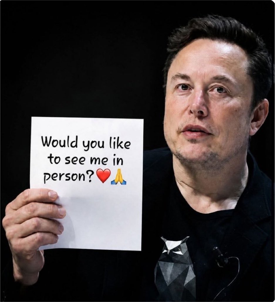 EvasTeslaSPlaid's tweet photo. Be honest...

If you had the opportunity, would you want to meet me in person? ♥️

A-Yes
B-No https://t.co/qYJQIjq44G