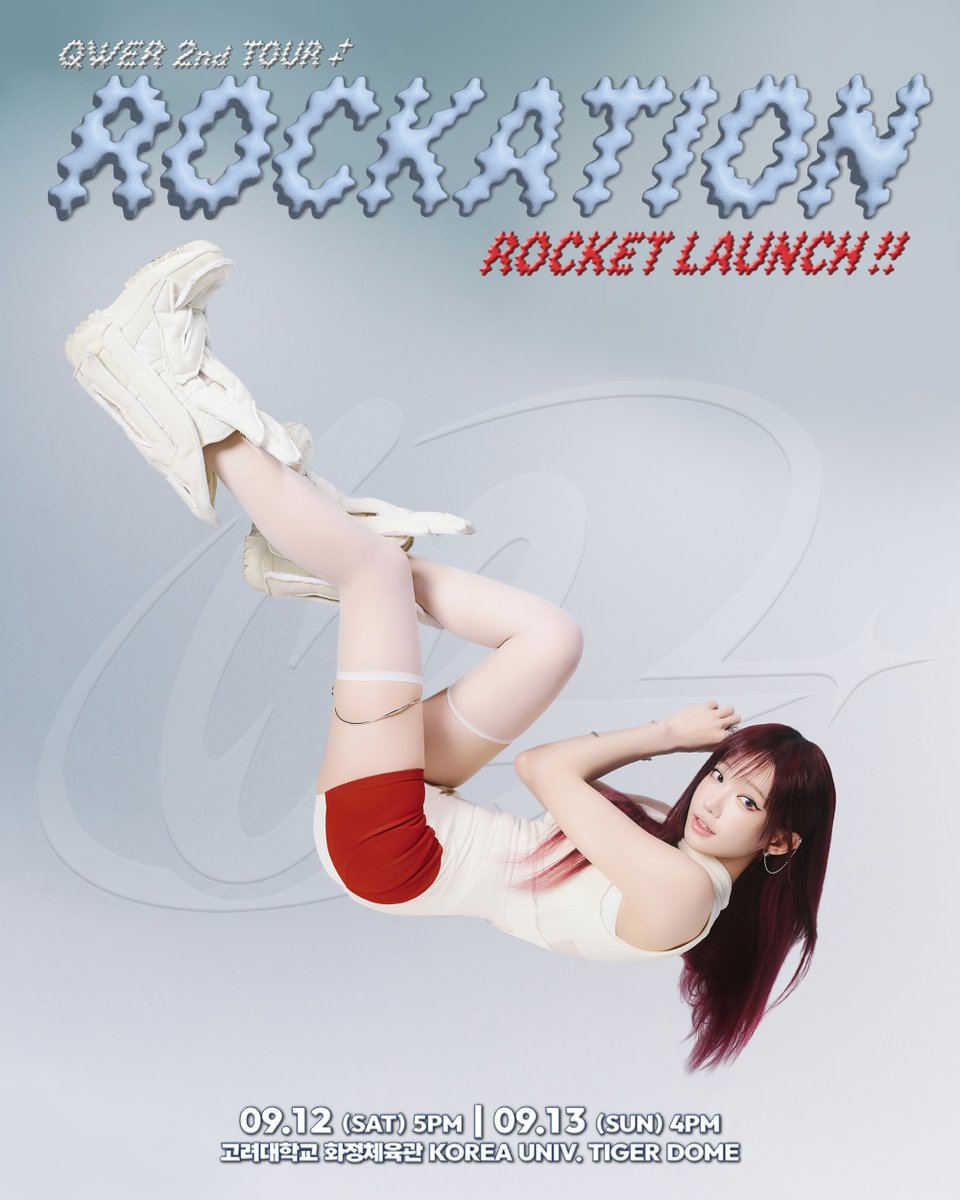 official_QWER's tweet photo. QWER 2nd TOUR <ROCKATION : ROCKET LAUNCH!!> IN SEOUL

𝙒,
𝙈𝘼𝙂𝙀𝙉𝙏𝘼

📅 2026.09.12(SAT) 5PM - 2026.09.13(SUN) 4PM
📍고려대학교 화정체육관 KOREA UNIV. TIGER DOME

#QWER #ROCKATION #ROCKETLAUNCH
#마젠타 #MAGENTA https://t.co/BFmHpxFjQr