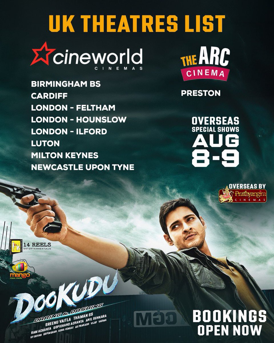 UKEU_SSMBFC's tweet photo. Fill the scheduled shows, and we’ll get more locations, more screens &amp; possibly Aug 8 shows 💥

Let’s make it happen, #DHFMS🔥 We’ve done it before, and we can do it again.

Odeon locations are expected to be confirmed tomorrow.

#Dookudu4K #MaheshBabu
#Varanasi https://t.co/EOXbmsljTX