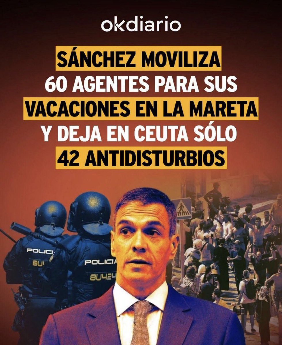 vidasdesegunda's tweet photo. Mientras el psicópata esté bien, que se jod… los ceutís #CeutaYMelillaSonEspañolas https://t.co/CpXF7eGGoQ