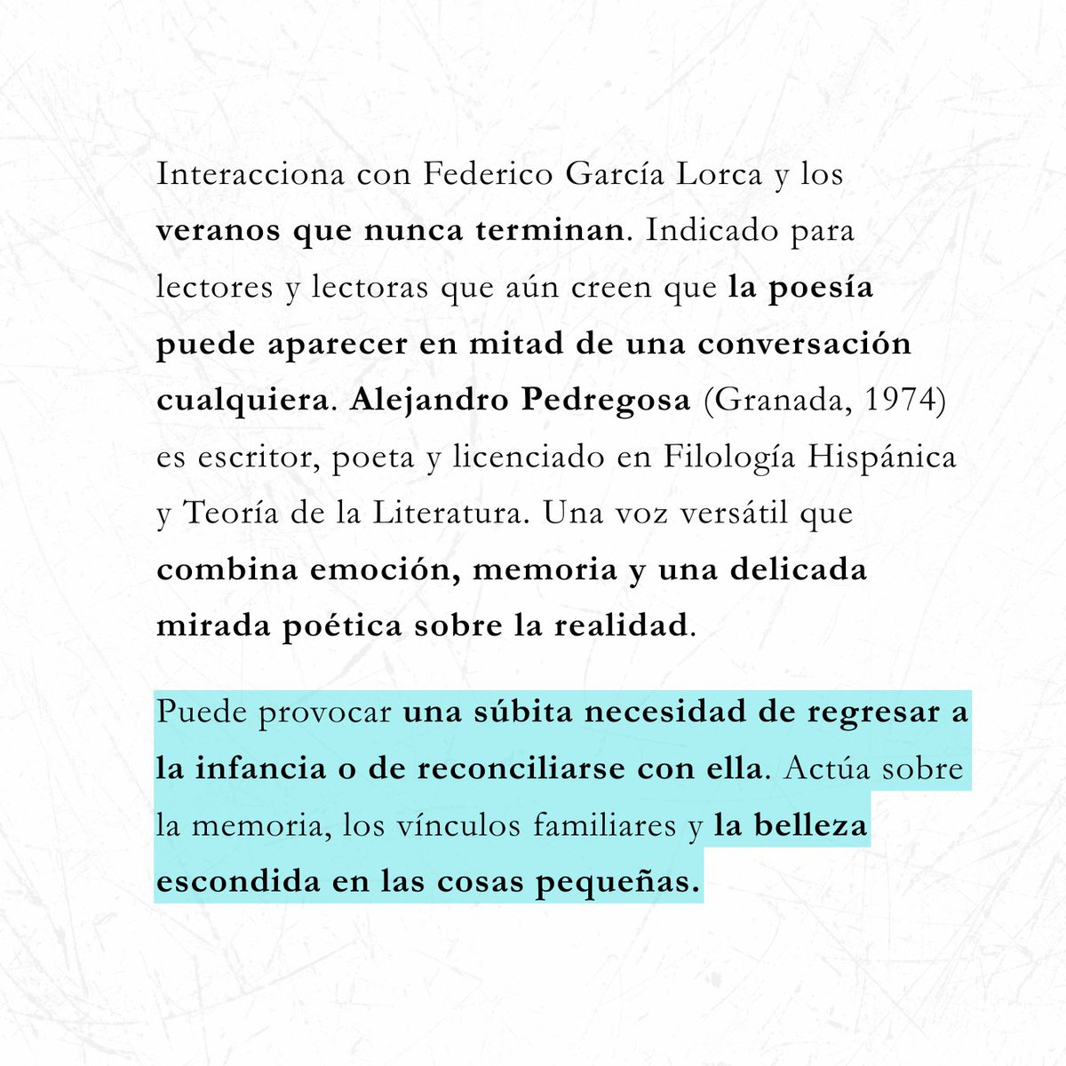 Culturalh_'s tweet photo. Alejandro Pedregosa llega a la segunda edición de CULTUR_ALH que tendrá lugar del 21 al 27 de septiembre en Granada. 

El escritor y poeta granadino se suma al Festival Internacional de Arte, Literatura y Humanidades. https://t.co/OidRhTni1O