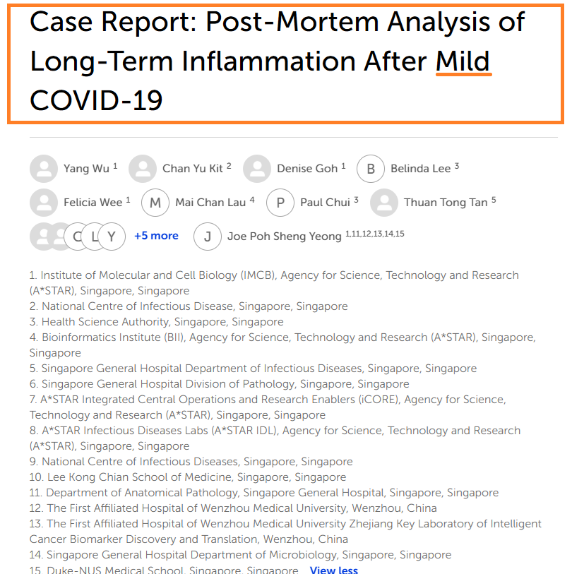 HarrySpoelstra's tweet photo. Case Report: Post-Mortem Analysis of Long-Term Inflammation After Mild COVID-19

🚨Sadly, only a preprint/abstract, but this already calls for ALARM!😷

➡️Post-mortem tissue analyses following MILD COVID-19 reveal long-term, organ-specific immune changes, residual viral antigens, and self-sustaining inflammation more than 250 days after initial recovery,

➡️Residual Viral Presence: Detection of persistent SARS-CoV-2 nucleocapsid antigen in deep tissues long after the acute mild infection phase,

➡️Cardiopulmonary Inflammation: Lung and heart tissues display coordinated, self-sustaining inflammatory pathway activation and localized injury markers,

➡️Neurological Alterations: Brain tissues show distinct vascular dysfunction alongside disrupted neuroimmune homeostasis rather than active local infection,

‼️More info? Eagerly awaiting publication!
Please #AvoidSars2 #AvoidReinfections!
https://t.co/joWbQL4wlq