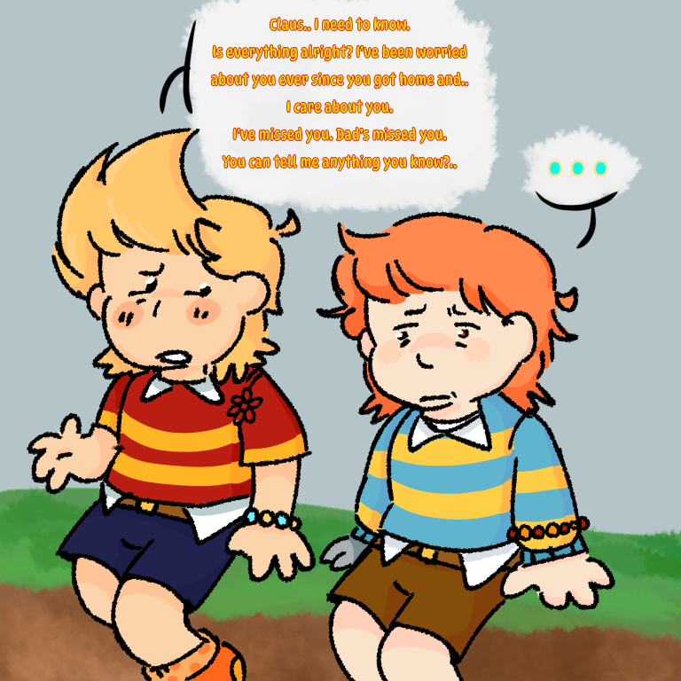 Tazmily_Lucas's tweet photo. little guy is struggling.
#MOTHER3 https://t.co/3wzfE0Qu8x