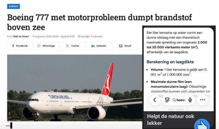 Cor10792734's tweet photo. Asociaal hufter gedrag!
Dump van kerosine in zee, de Liegvaartsector kan alles maar doen zonder gevolgen, geen boetes, niets!
Tijd dat deze Liegvaartsector criminelen gaan betalen voor hun megavervuilende praktijken!
#MakeThemPay
#krimpluchtvaart
ββοΈβ
https://t.co/KCSZS6yqG9 https://t.co/McC2FlYPfj