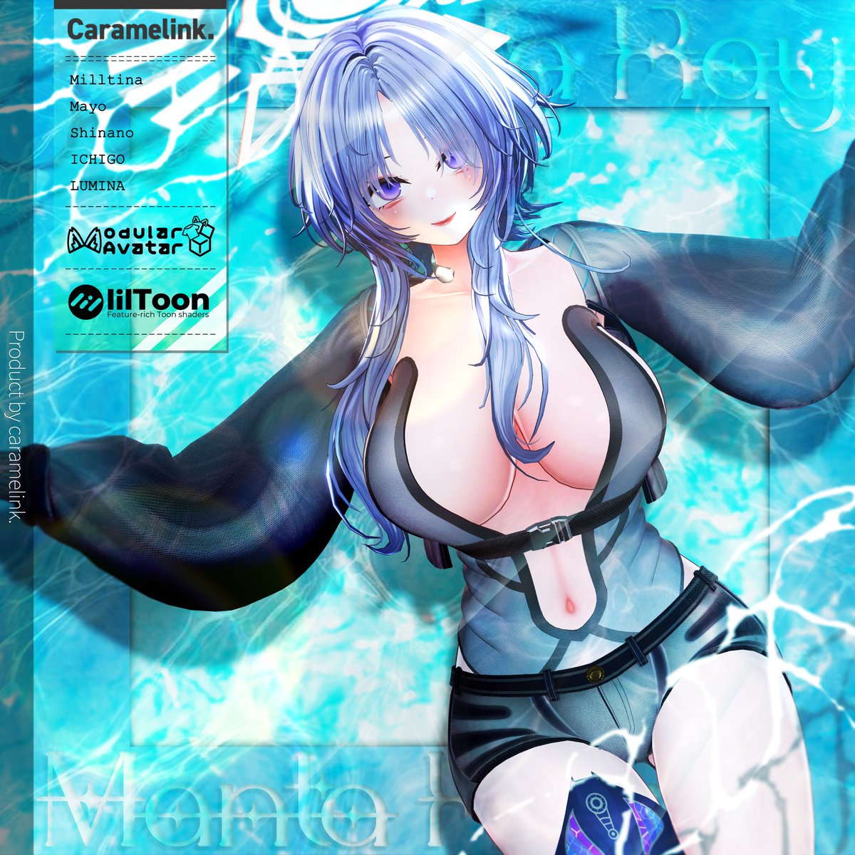 Caramelink_shop's tweet photo. ｰ新作 Manta Ray Swim Wear 販売記念RTキャンペーン-
新作の販売決定を記念いたしまして、RTプレゼントキャンペーンを実施させていただきます！

販売は8/8(土) 18時～より開始にとなります！
また販売から一週間はサマー特別プライスといたしますので、こうご期待くださいませ！

🎯RTキャンペーン参加方法🎯
①このツイートをRT✅
②アカウントフォロー✅

この二つで参加は完了です！
🏹当選者数 3名
📅締め切り 8/7(金) 20時30分まで
🎯当選者発表 8/7(金)21時頃

対応アバター
・ミルティナ
・イチゴ
・まよ
・ルミナ
・しなの

是非お気軽にご参加ください！
たくさんのご応募お待ちしております！

#VRC #booth_pm #VRChat