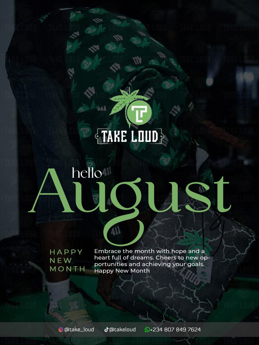 Takeloud411's tweet photo. NEW MONTH. SAME VISION.

More life. More motion.
More moments to TAKELOUD. 📸

Happy New Month. https://t.co/YARjE3QMds