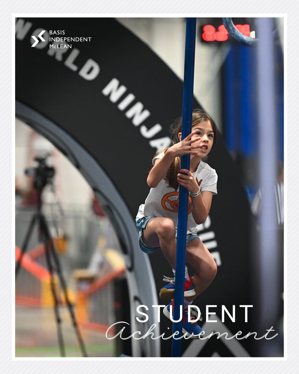 BASISIndMcLean's tweet photo. This summer, Penny C. '36 competed at the World Ninja League Championships in Greensboro, NC! Let's give a round of applause to our young ninja warrior!

#StudentSpotlight #WNLC #WorldNinjaLeague https://t.co/hisOPy4CEb