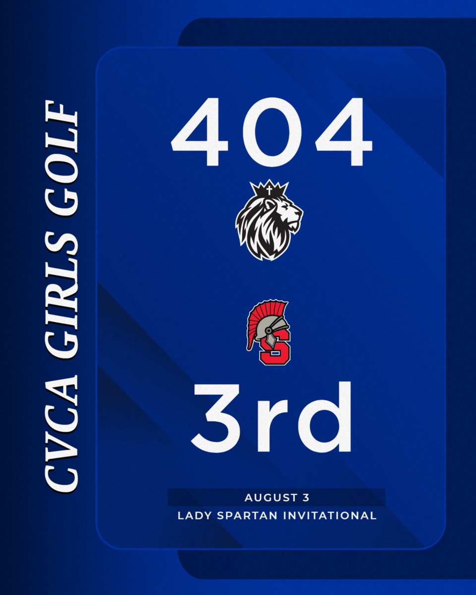 CVCAathletics's tweet photo. Yesterday, Girls Golf finished 3rd at the Lady Spartan Invitational with a team score of 404 #CVCA #MightyRoyals https://t.co/jIgb9V4xOz