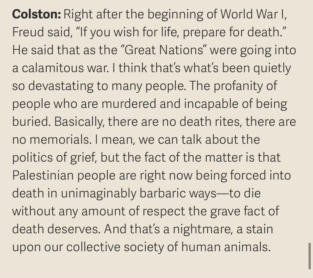 enoughformethx's tweet photo. I wrote this back in 2024, but you know, for me at that time, the relentless murder was made all the more impossible to cope with because it intended to obliterate basic grief and the societal rites of burying people with dignity. 

These funerals are not minor events. https://t.co/Mmtn4F5gYS