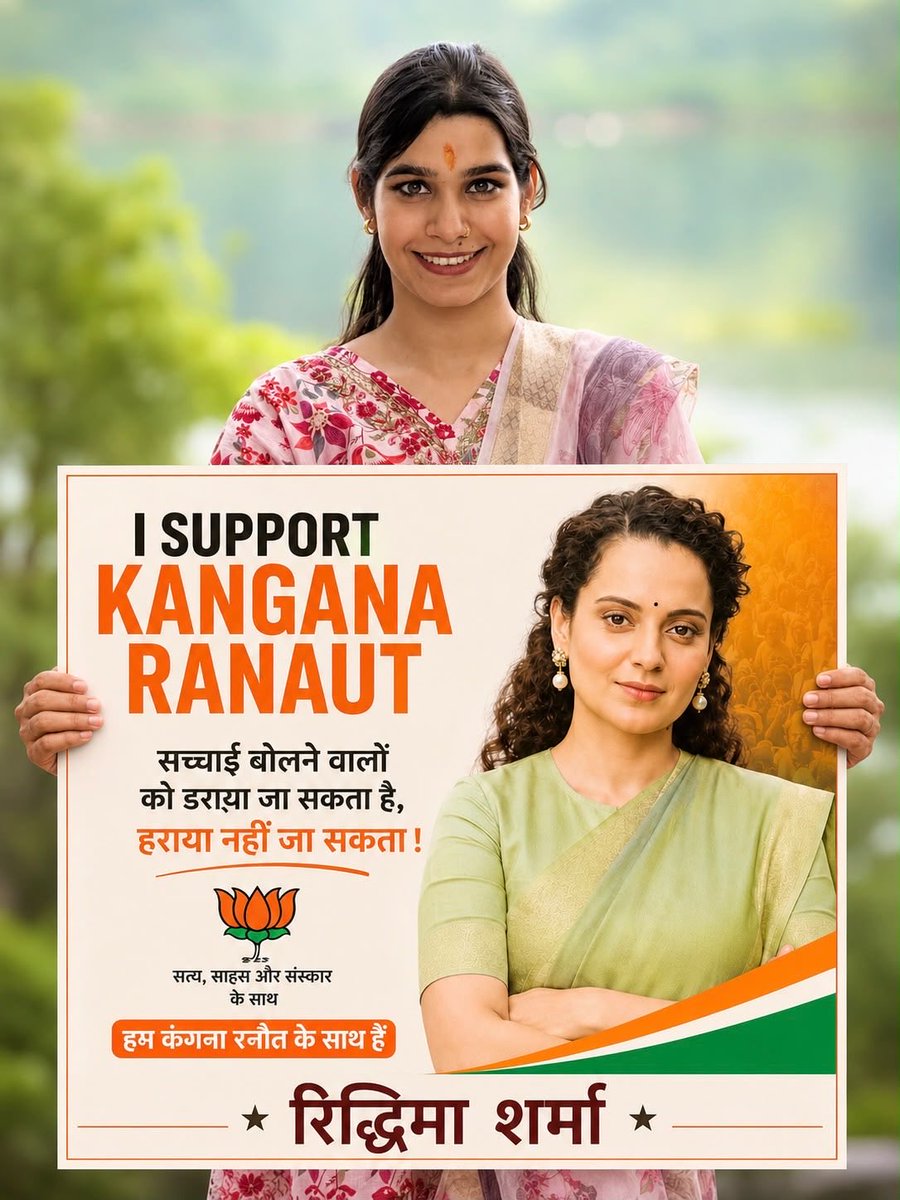 Ridhu417Sharma's tweet photo. I Support Kangana Ranaut.😎 https://t.co/1uYyknKn69