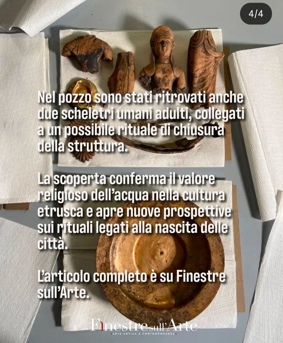 Admarchaeology's tweet photo. #scopertearcheologiche #universitadibologna #finestresullarte #marzabotto #pozzo #etrusco #bronzivotivi #areasacra #kainua #scheletri #scaviarcheologici https://t.co/Et9WpsNHhj