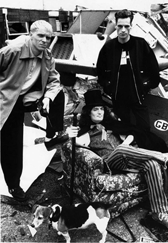 IPhillips79's tweet photo. The Shamen on the set of the Ebeneezer Goode video. https://t.co/fGGMUNrft1
