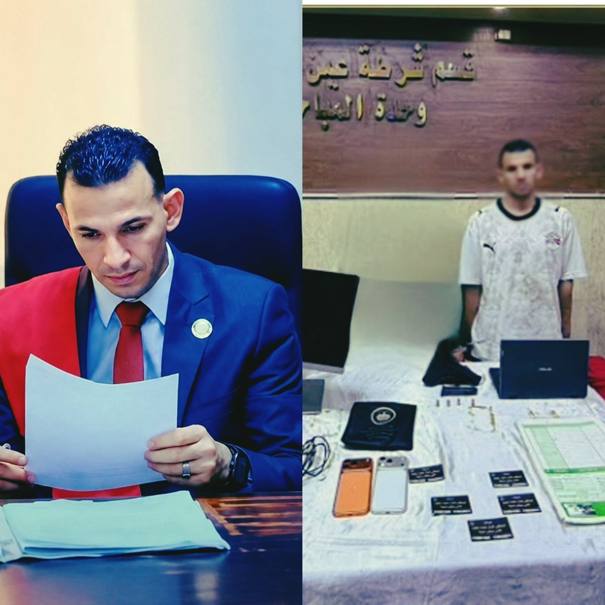 HussamMoKtar's tweet photo. أثناء التحقيق مع القاضي المُزيف،تم سؤاله سؤال مُباشر.
ليه ما استغلتش ال٣ مليون جنيه اللي كانوا معاك في عمل شريف تكسب منه،بدل ما تصرفهم على الرشاوي علشان تدخل المحكمة وتتصور كام صورة وڤيديو على المنصة بوشاح القاضي،و تنصب بيهم على الناس،بدل اللفة دي كلها،كنت حطتهم في بنك وهيجيبوا لك كل شهر ٤٠ ألف جنيه.
وجاء الرد من القاضي المزيف واضحاً وصريح :لا أقبل الربا