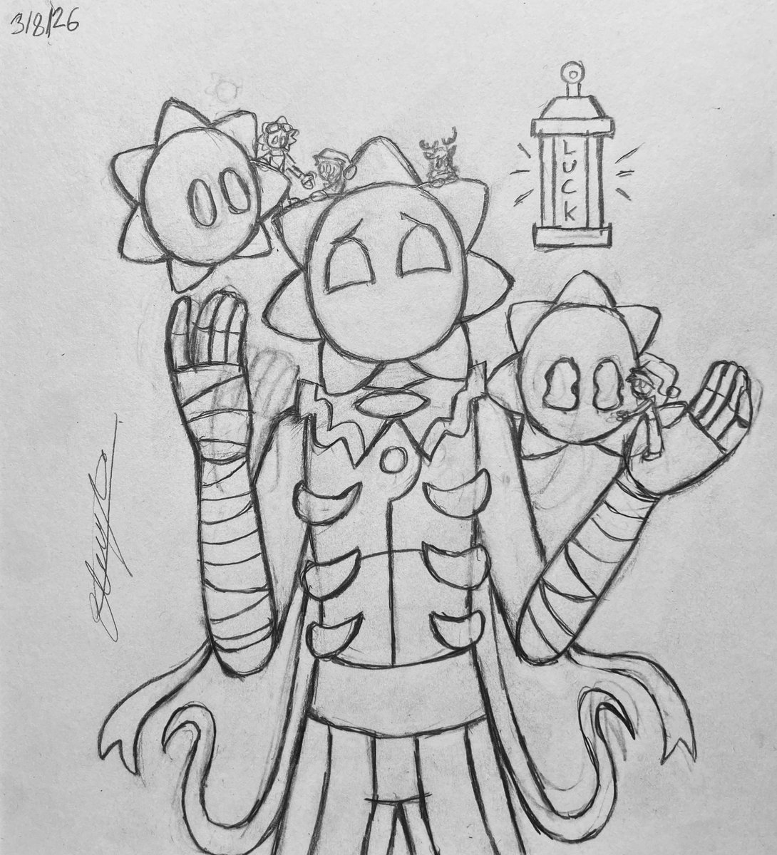 LanternLuck's tweet photo. WitherSuns family
Jack is a bad influence on Dazzle
Also I had the idea that Withersun can move his heads individually of each other
#Tsams #sunandmoonshow #tsamsau #tsamssun #tsamsmoon #tsamssolar #tsamsjack #tsamsdazzle https://t.co/Qw3gtNX14g