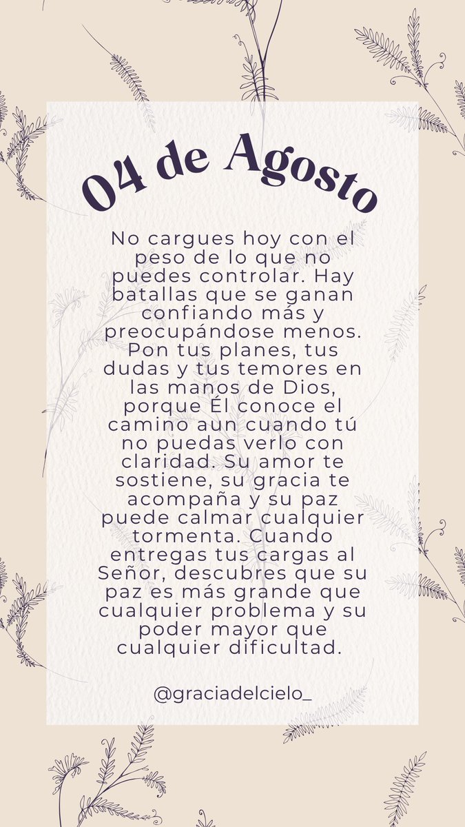GraciadelCielo_'s tweet photo. Deja todo en manos de Dios ✨🙏🏽🤍
¡feliz martes! https://t.co/Sb0jyv556P