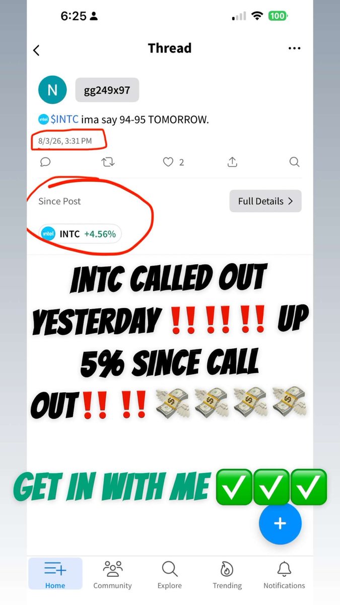 TWagganer's tweet photo. JUST A KID HAVIN FUN✅✅✅✅ CALLED INTC YESTERDAY‼️‼️💸💸💸💸💸💸💸 https://t.co/65R8hLoZga