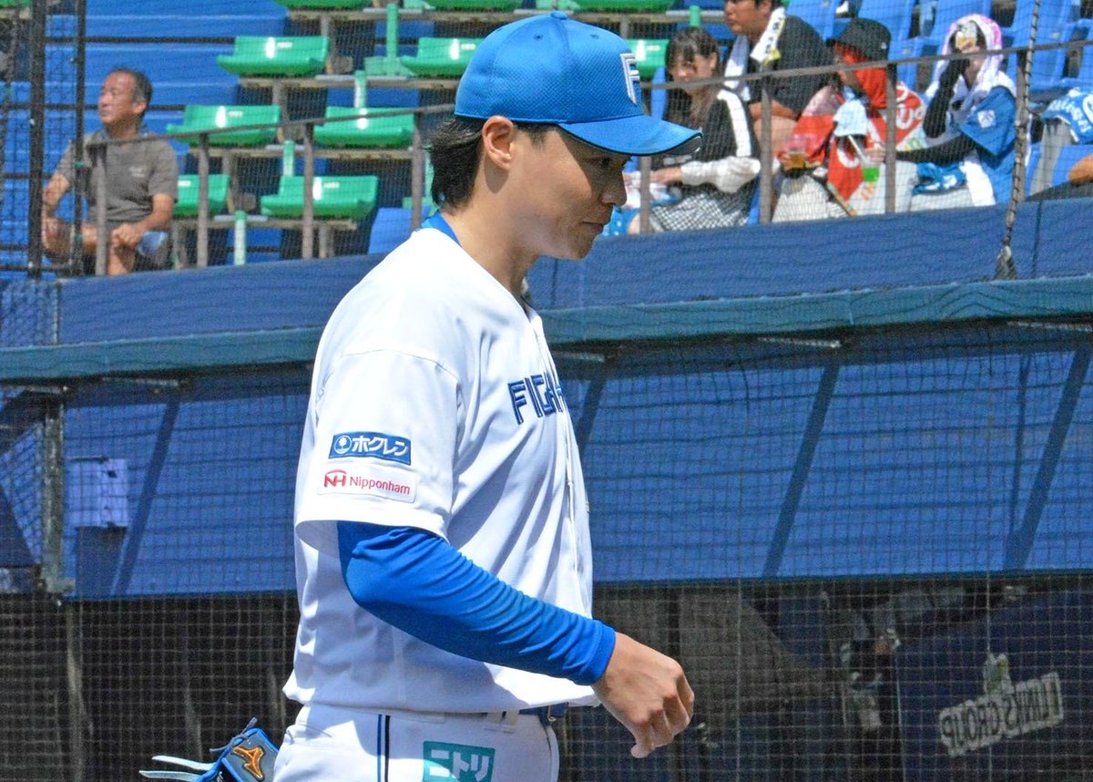 doshinsports's tweet photo. 山崎福也　２軍戦で五回途中降板　見えた次への課題「まずは体のコンディショニング」 | 道新スポーツ | DOSHIN SPORTS https://t.co/s1spbvKTMs @doshinsportsより #lovefighters https://t.co/1am4wuVTiy