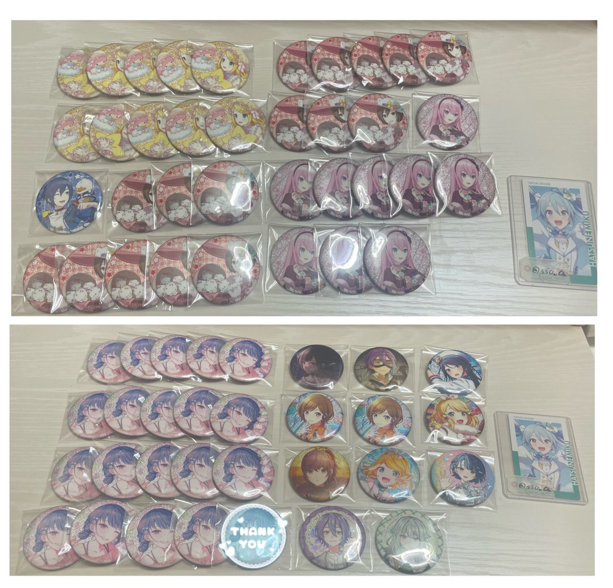 ssOwOa's tweet photo. 【交換/譲渡】プロセカ グリッター缶バッジ グリ缶 

譲：画像1、2

求：54C愛莉＞画像3枚目or定価+送料＞画像外ミク、愛莉

54Cみのりは同数での交換、他は比率違い、抱き合わせ可

⚠️リトリン必読
お気軽にお声掛けください🌙*·̩͙ https://t.co/Zp64Mvd1EY