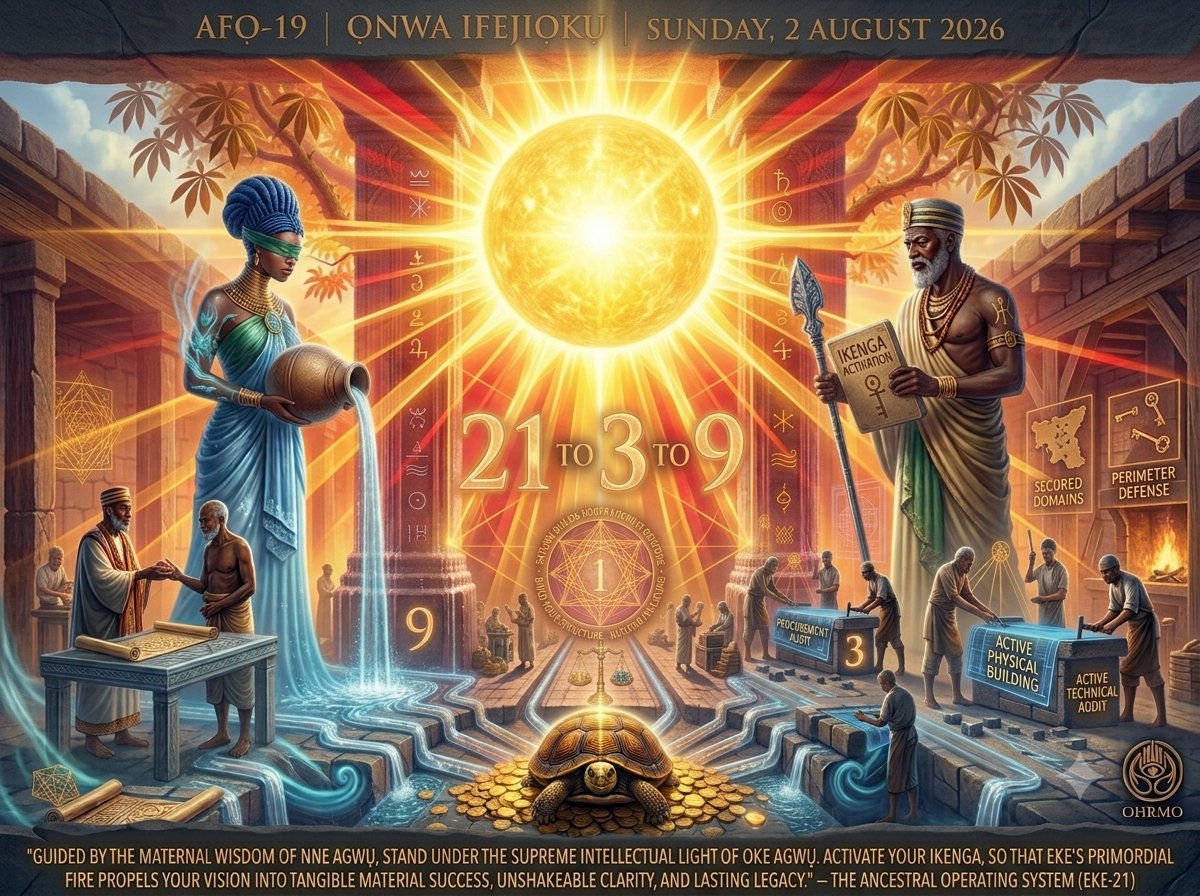 AgbalaAku's tweet photo. "Guided by the maternal #wisdom of Nne Agwụ, stand under the supreme intellectual light of Oke #Agwụ. Activate your #Ikenga, so that Eke’s primordial fire propels your vision into tangible material #success, unshakeable clarity, and lasting #legacy."

— The AOS (Eke-21/6/47) https://t.co/X6Kbk0sZTB