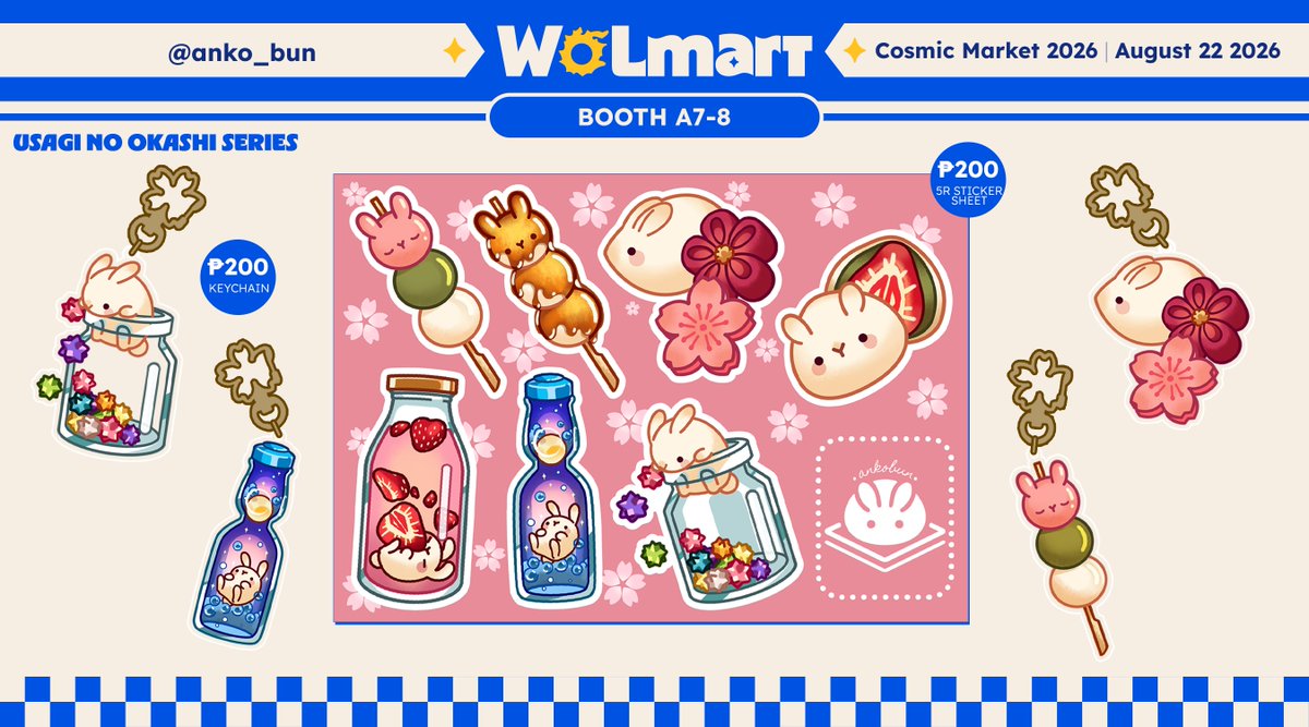 anko_bun's tweet photo. 📢RTs Appreciated!!!📢

Hello, everyone! I'll be tabling with friends collectively as WoLMart this #CoMetMNL2026! We are at Arrow Sector #7-8(A7-8)! Come see us! 🤗#FF14 #FFXIV

If you'd like to reserve any of what I have on offer, please feel free to reply to this tweet!🥰 https://t.co/FbPRQtLBDW