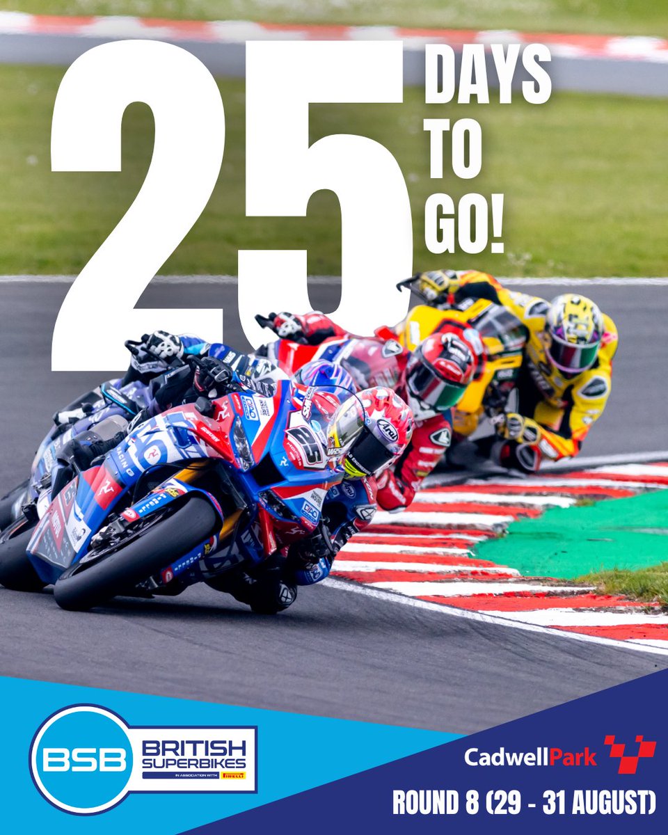 Oulton_Park's tweet photo. Just a matter of days now... well 2️⃣5️⃣ to be exact 👀

The ZYN @OfficialBSB 'Party in the Park' is back later this month, bringing the ultimate bank holiday weekend of racing on 29-31 August 🏍️

Discounted tickets are still available🎟️ Under 13s go FREE

🔗https://t.co/uGJYJvck4J https://t.co/u9Sm7WJzNz