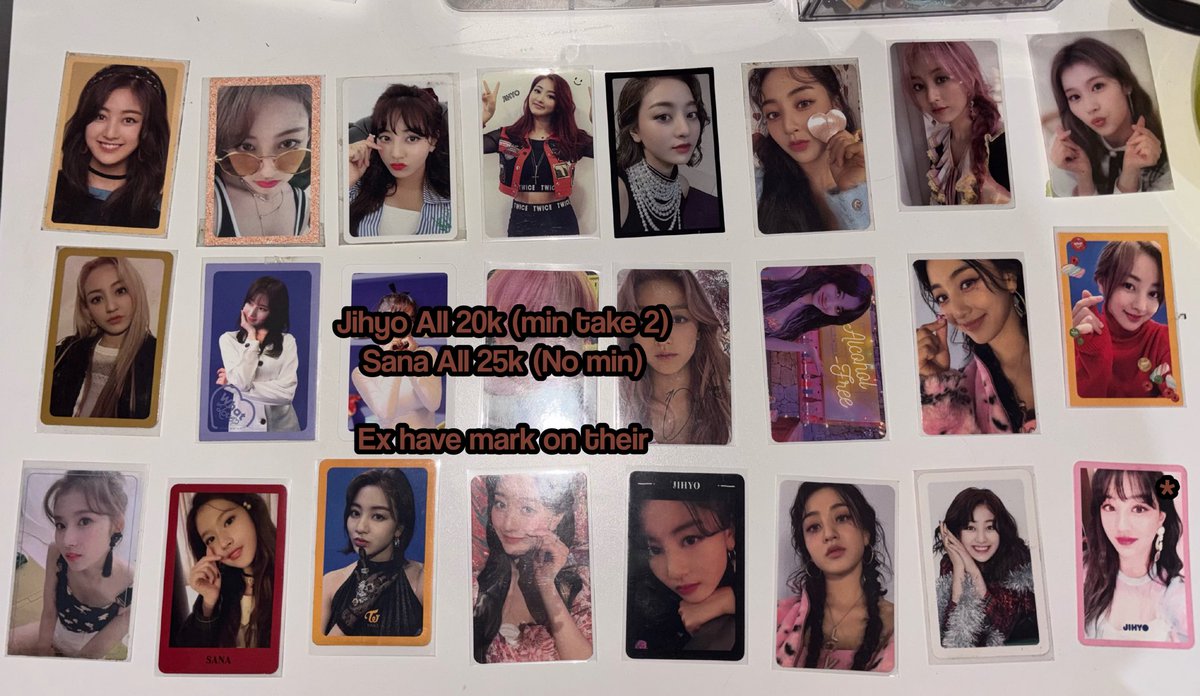 frankyning's tweet photo. WTS JIHYO/SANA PHOTOCARD 

• All on hand 
• Tanggerang, ina.
• not included admin Oren and packing

⛔️ video condi dm, and after dm pls mantion 

#. WTS PHOTOCARD, SANA, JIHYO, NAYEON, JEONGYEON, MOMO, MINA, DAHYUN, CHAEYOUNG, TZUYU, TWICE, INA, WTS JENO NCT, JENO SELIMUT https://t.co/T1k6PeJvfK