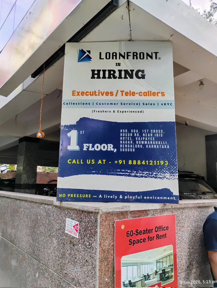 Dasaradh_Sathi's tweet photo. #loan #nbfc #job #JobAlert #JobSearch #india @bangalore @silk_board @silkboardblr @kudlugate #loanapp #CustomerSupport https://t.co/vKtNzrN5Wy