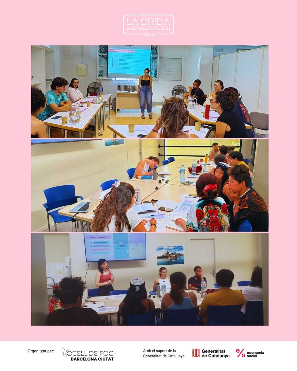 GrupCHMSM's tweet photo. 💥 La #Crida2026 ja està en marxa! Hem acompanyat 6 iniciatives juvenils que volen transformar Barcelona des de l’economia social i solidària. 🙌

A l’octubre continuem amb les Rutes Cooperatives per connectar-les amb el territori i seguir fent créixer els seus projectes. 🚀 https://t.co/cLkh0lu1F3