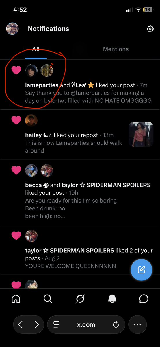 ginger_ninja33's tweet photo. THIS IS NOT A DRILL LAMEPARTIES LIKED MY TWEET https://t.co/Td8cONliCv