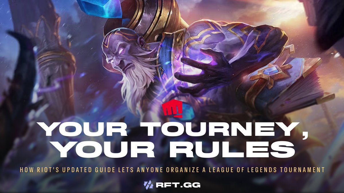 RFTGGlol's tweet photo. Riot has overhauled its rules for League of Legends community tournaments

Organizers can now run most events without prior approval, with caps removed on prize pools, entry fees, sponsorships and ticketing

One global licence will apply across all regions and game modes https://t.co/FXs7VncfyR