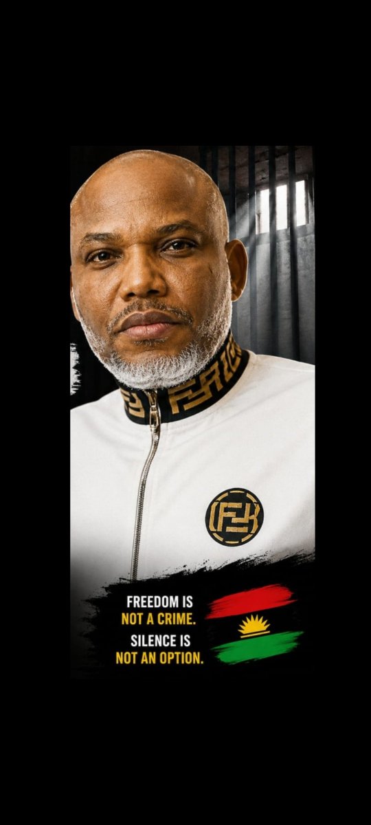 ObiJYkKg6QGWMAD's tweet photo. Free free free Mazi Nnamdi Kanu NOW!!!
Free free free Mazi Nnamdi Kanu NOW!!!
Free free free Mazi Nnamdi Kanu NOW  NOW NOW!!! https://t.co/CWPPXGcJuj
